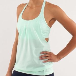 Lululemon Mint Polka Dot Practice Freely Tank, 4